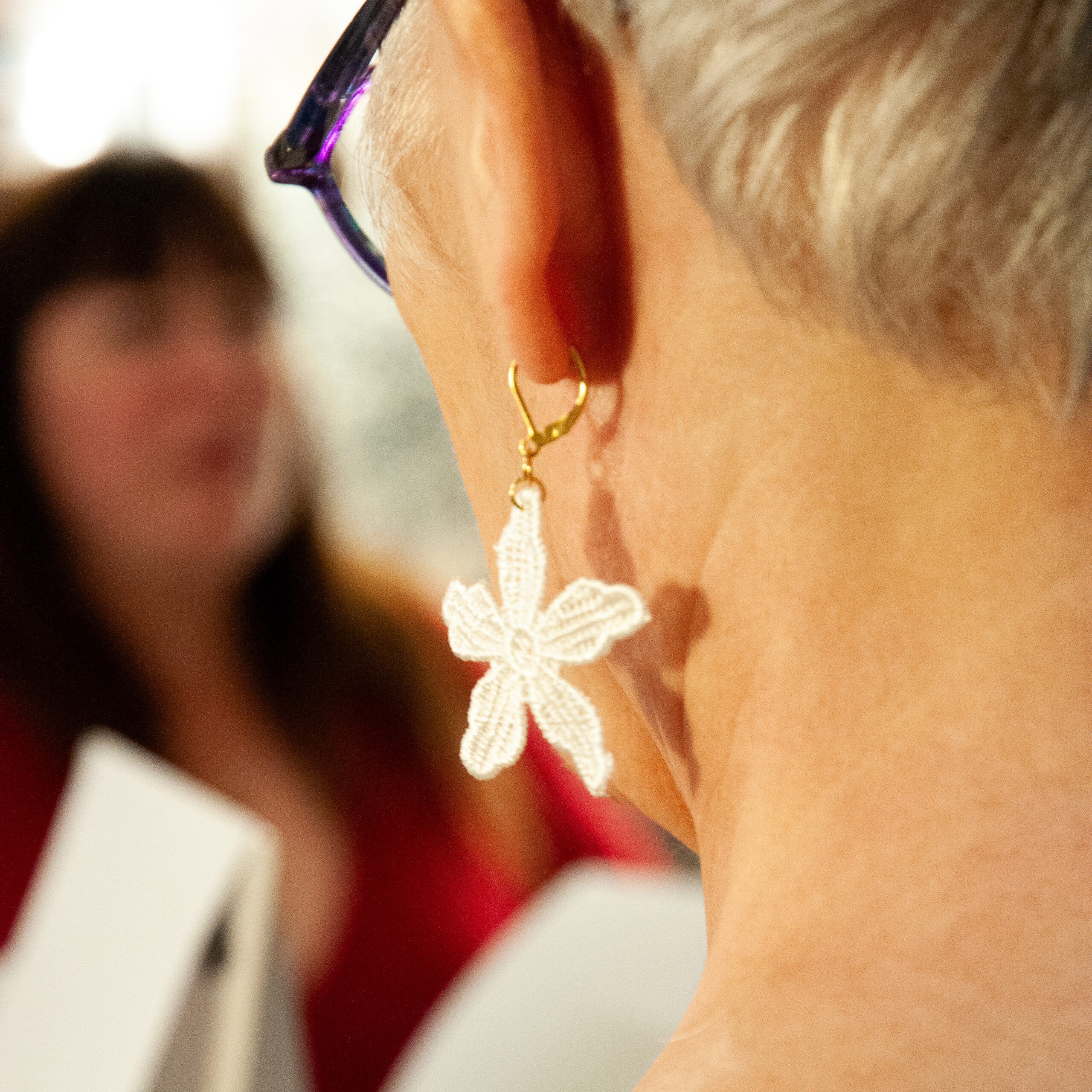 Boucles d&rsquo;oreilles le jasmin de la mariée