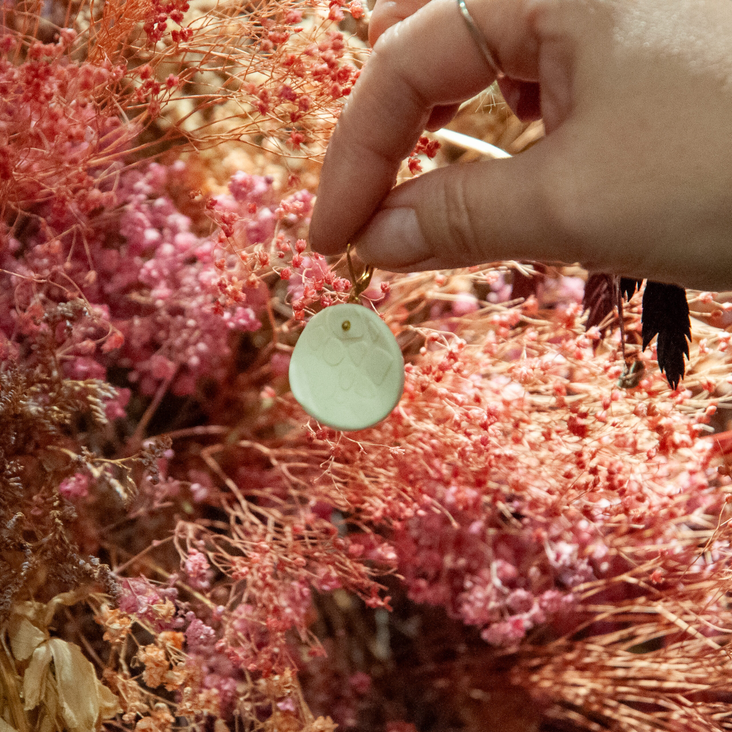 Boucles d&rsquo;oreilles empreinte leopard