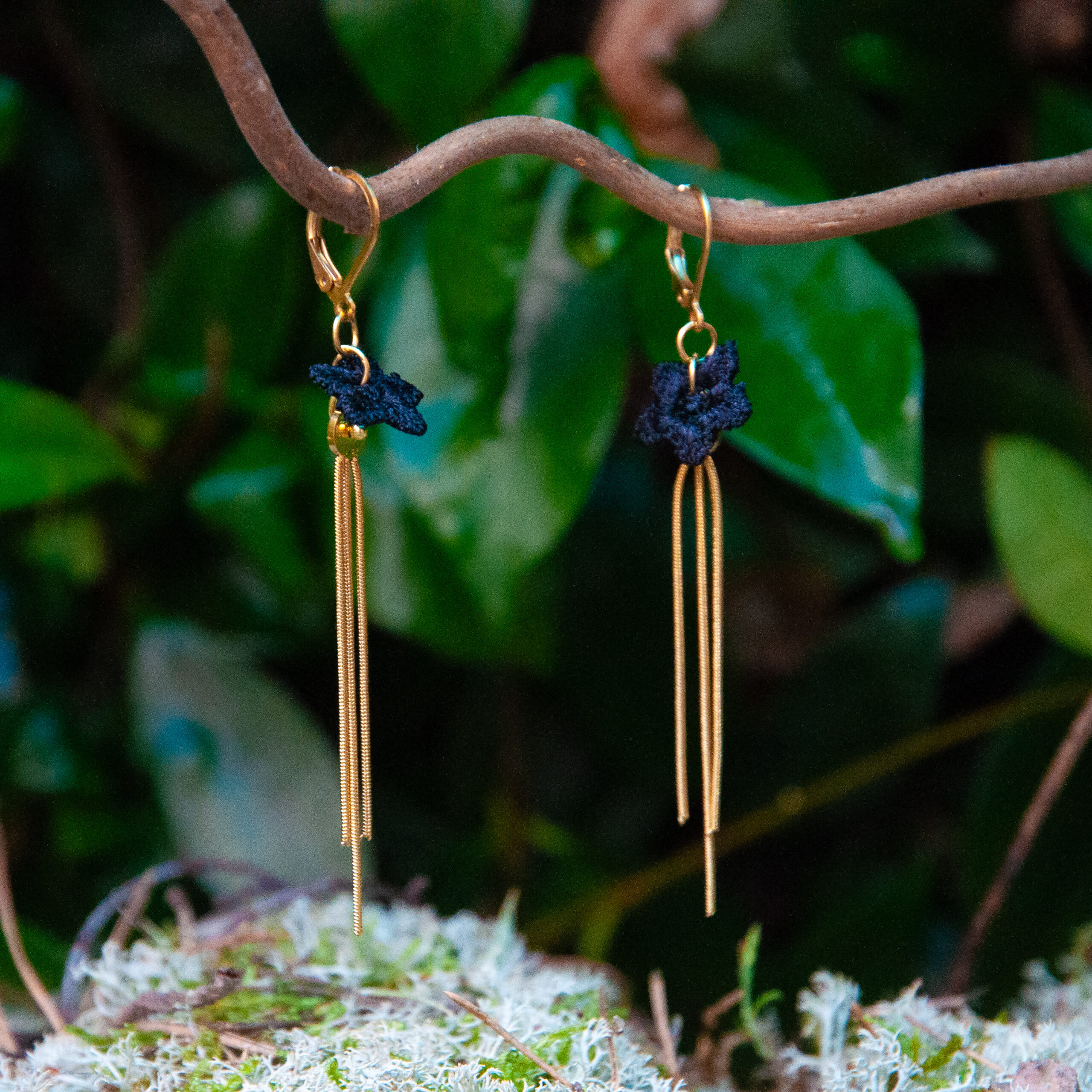 Boucles d&rsquo;oreilles rock and roll baby flower