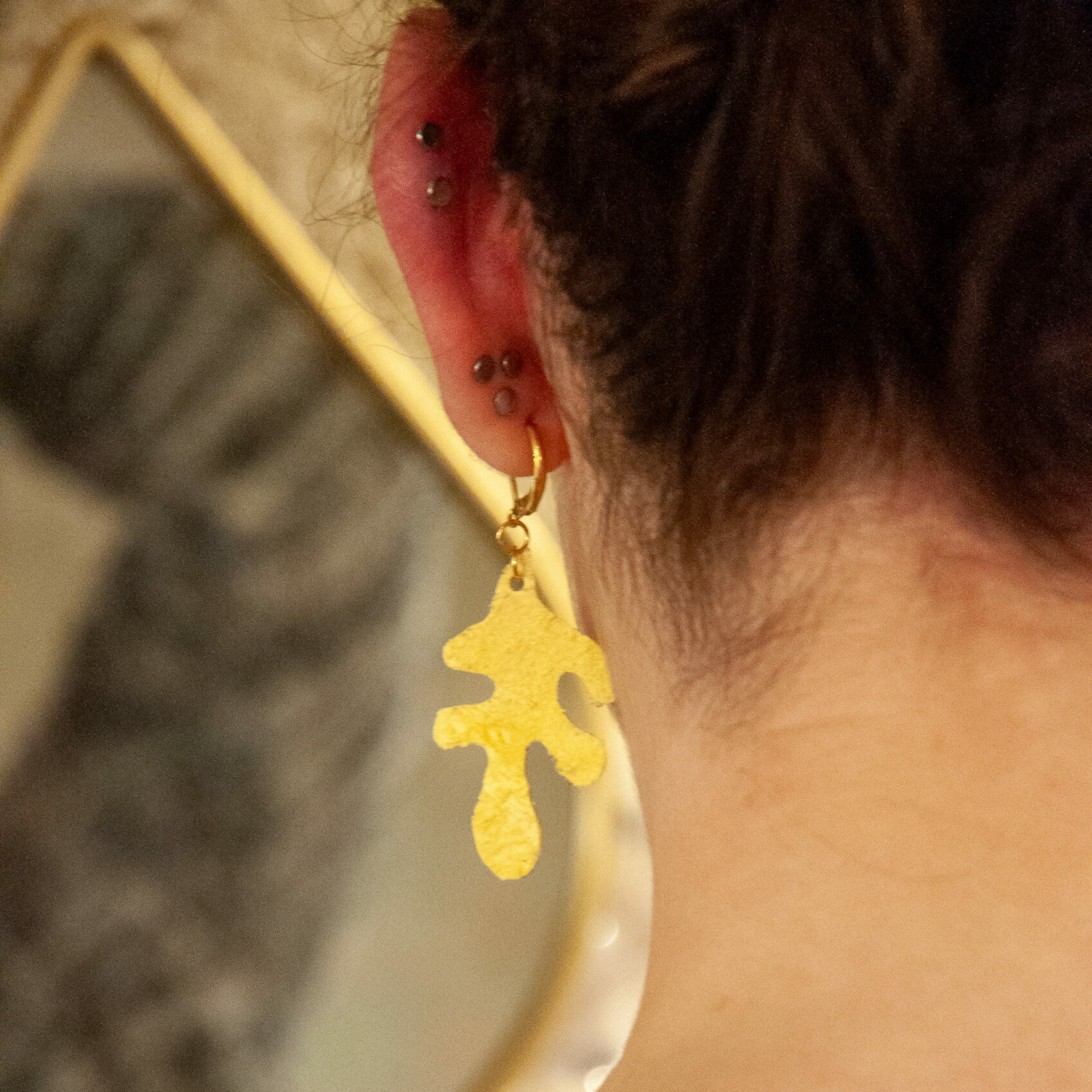 Boucles d&rsquo;oreilles fauve